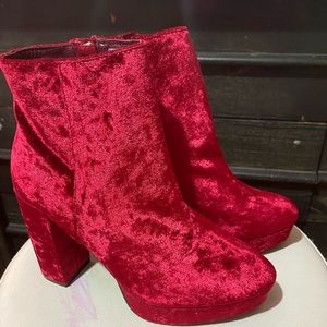 Bamboo Heeled Ankle Boots